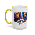 Jake And Emma Hot Take Accent Rim Mug – I Have A Hot Take About This Comic Coffee Cup (11oz/15oz)