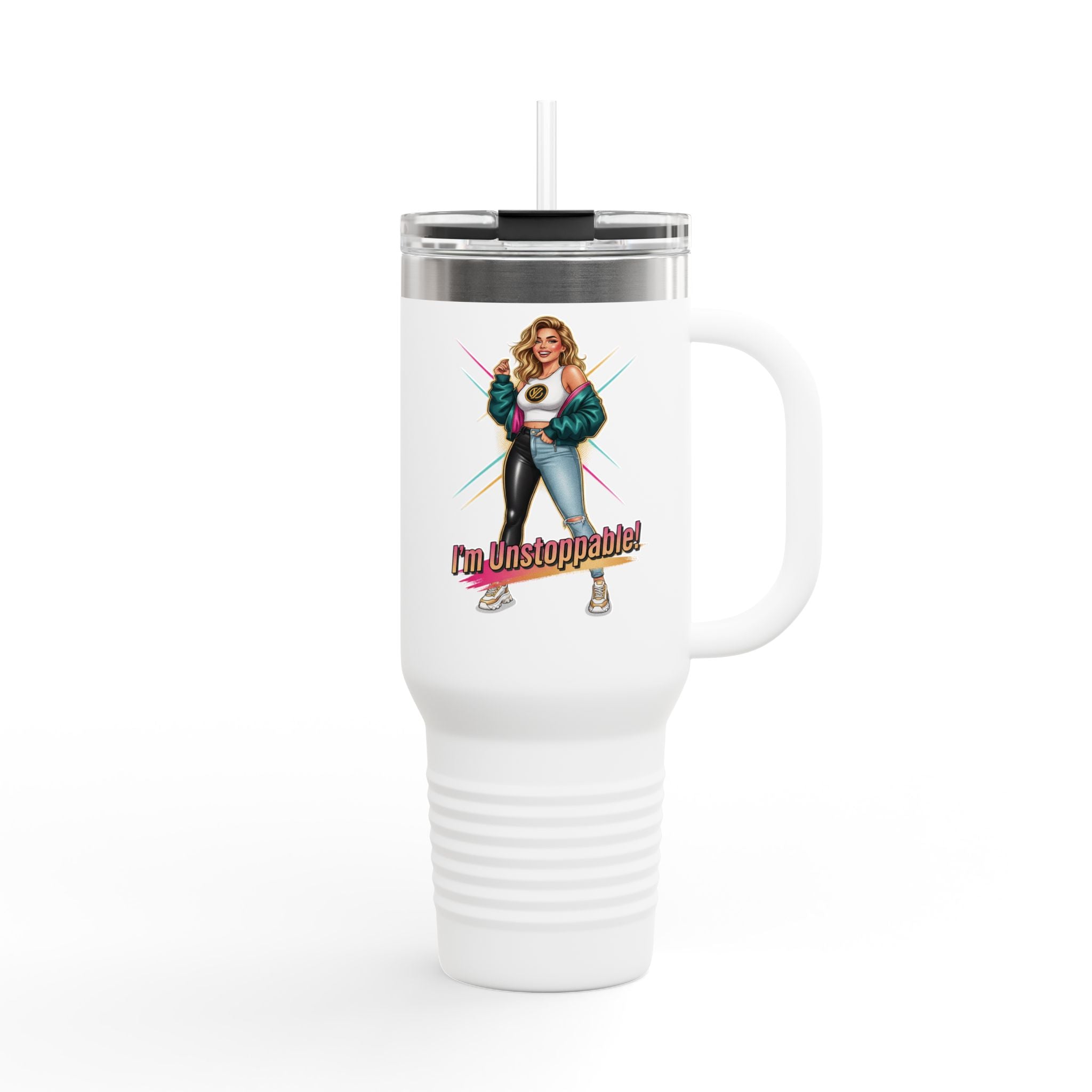 I'm Unstoppable Retro 40oz Insulated Travel Mug