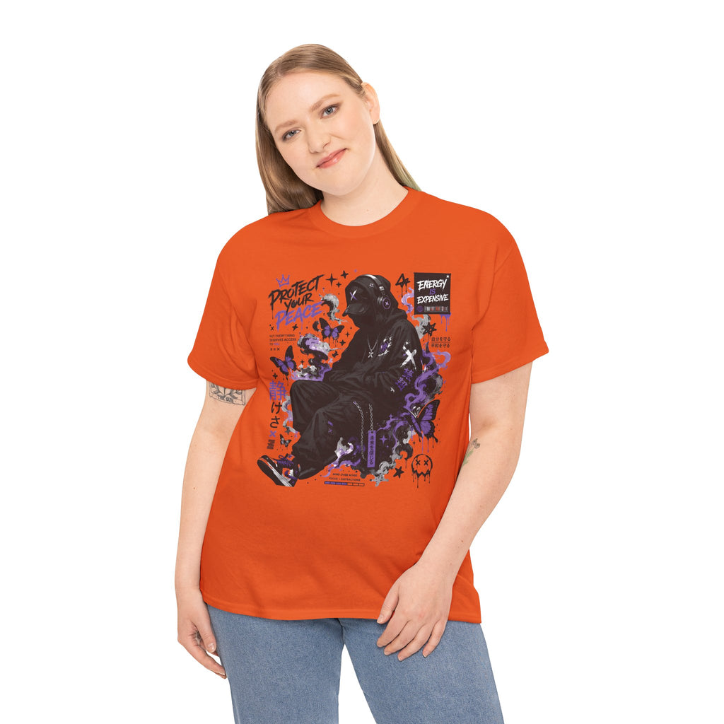 Peacekeeper Anime Graphic Tee — Purple Aesthetic Streetwear