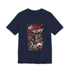 No Risk No Glory Soccer T-Shirt — Dynamic Football Player Graphic Tee