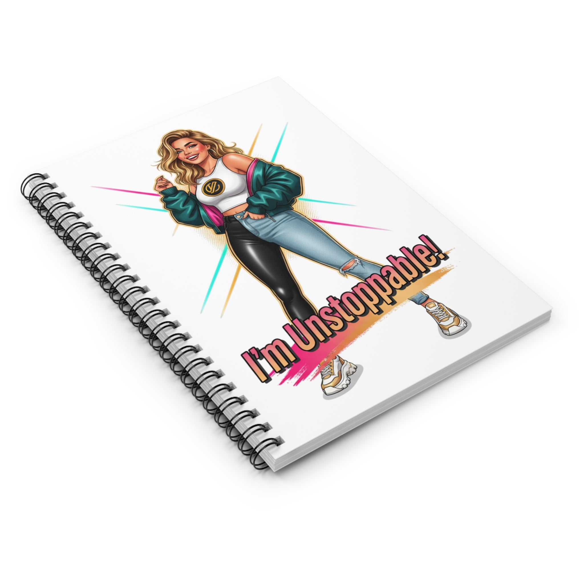 I'm Unstoppable! Spiral Notebook — Motivational Pink Journal for Women