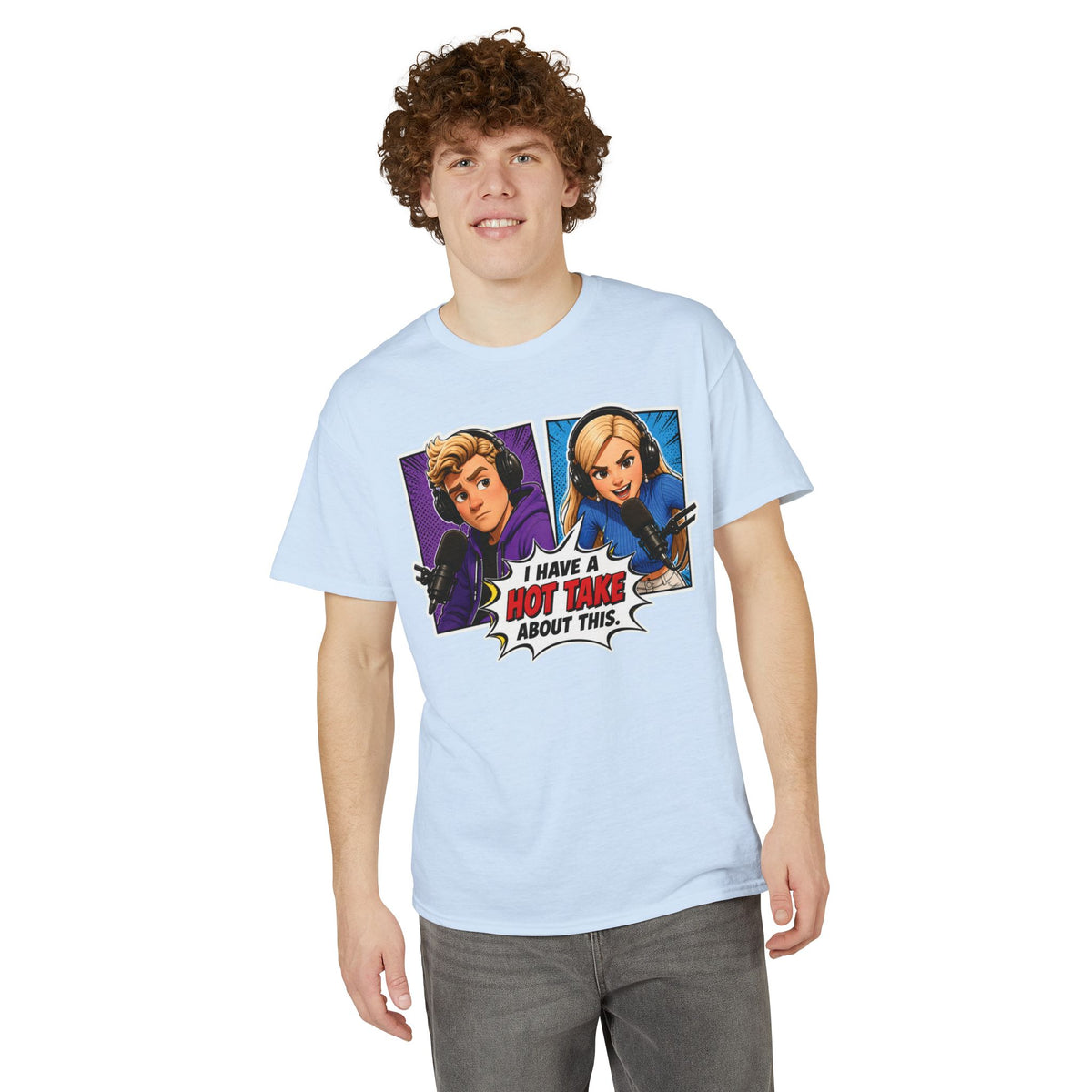 Hot Take Central I Have a Hot Take About This Jake and Emma T Shirt