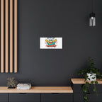 Happy Blob Cartoon Canvas Bold Kawaii Wall Art
