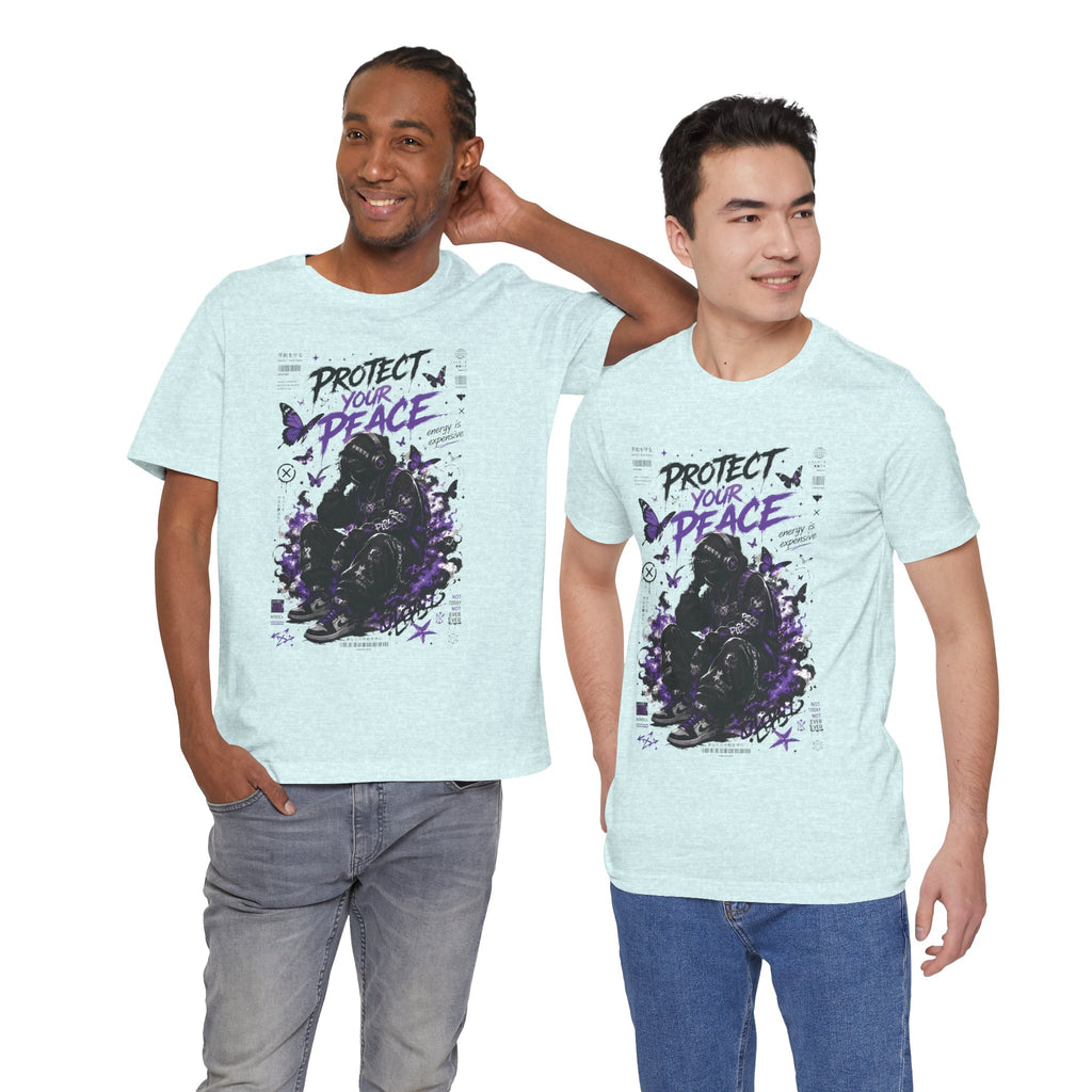 Protect Your Peace T-Shirt — Gothic Butterfly Graphic Tee