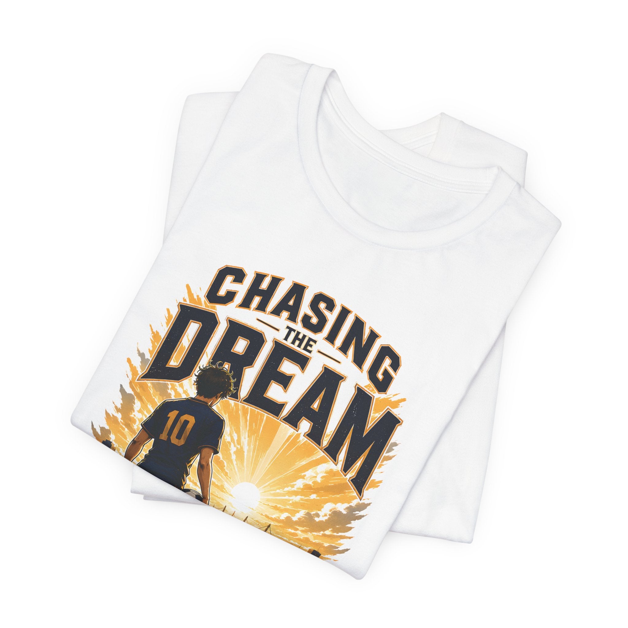 Soccer Tee — "Chasing the Dream" Inspirational Soccer Shirt