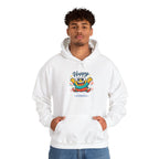 Happy Blob Cartoon Hoodie – Minimal Smiley Graphic Pullover