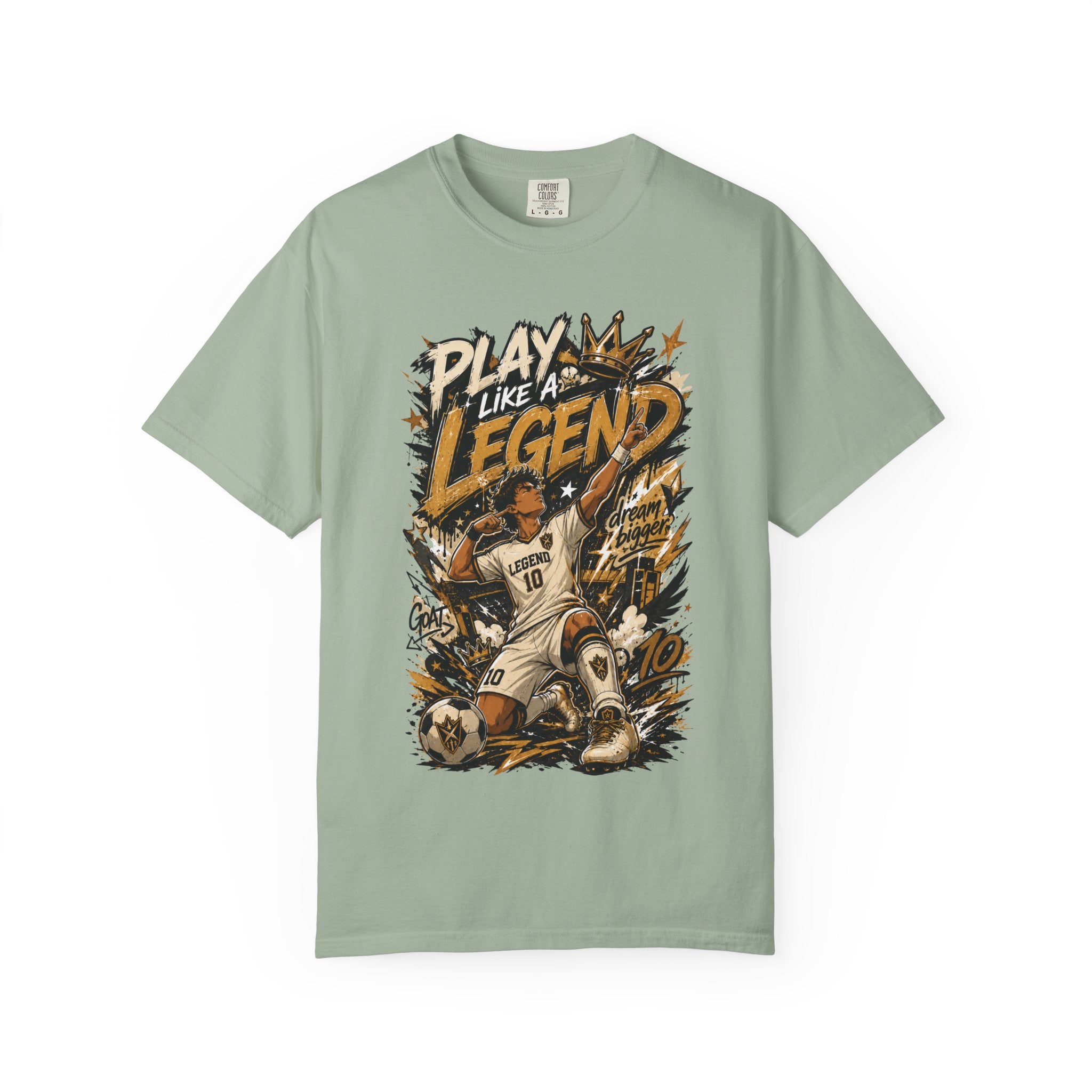 Play Like a Legend Soccer T-Shirt — Vintage Goal Celebration Graphic Tee