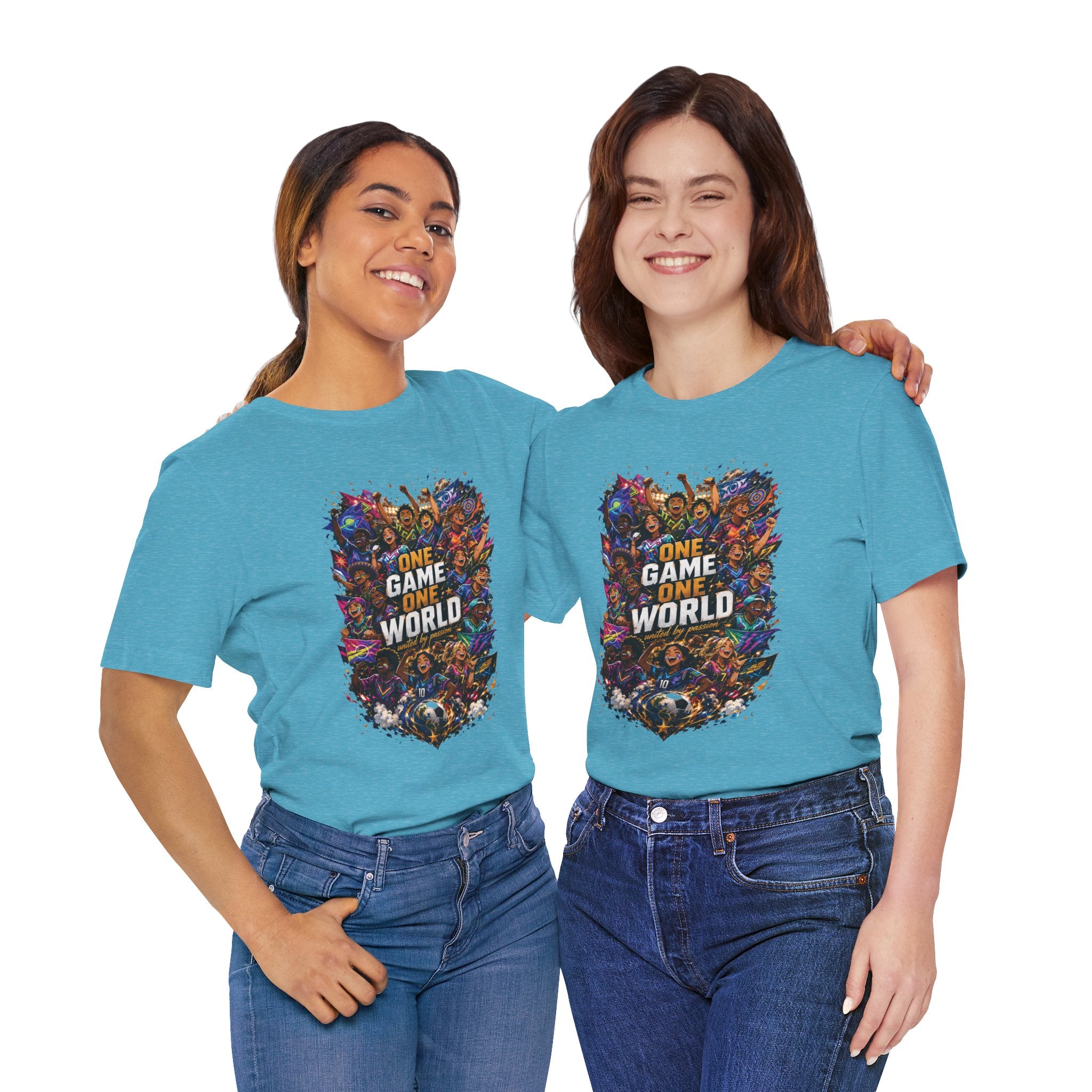T-Shirt — 'One Game One World' Gamer Graphic Tee