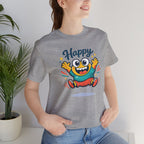 Happy Mood Blob Tee | kawaii minimal, thick outline emoji cartoon