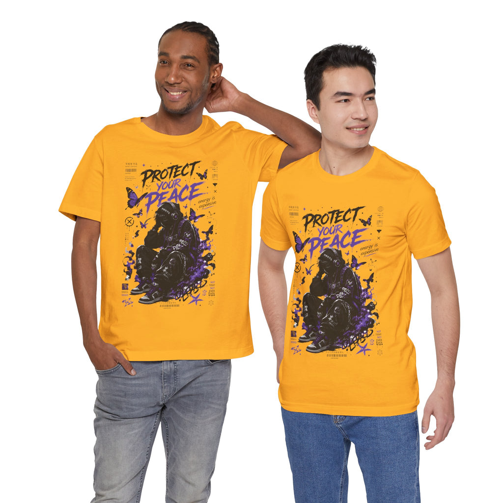 Protect Your Peace Gothic Butterfly Graphic T Shirt