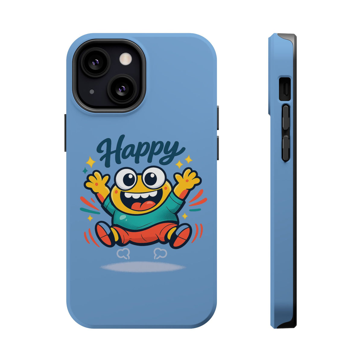 Happy Monster Magnetic Protective Phone Case Blue