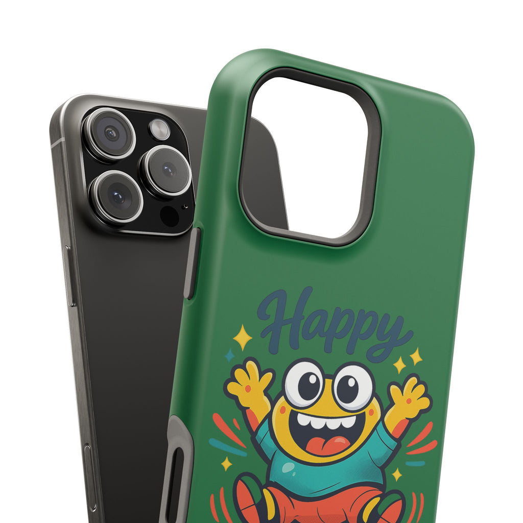 Happy Monster Magnetic Protective Phone Case Green