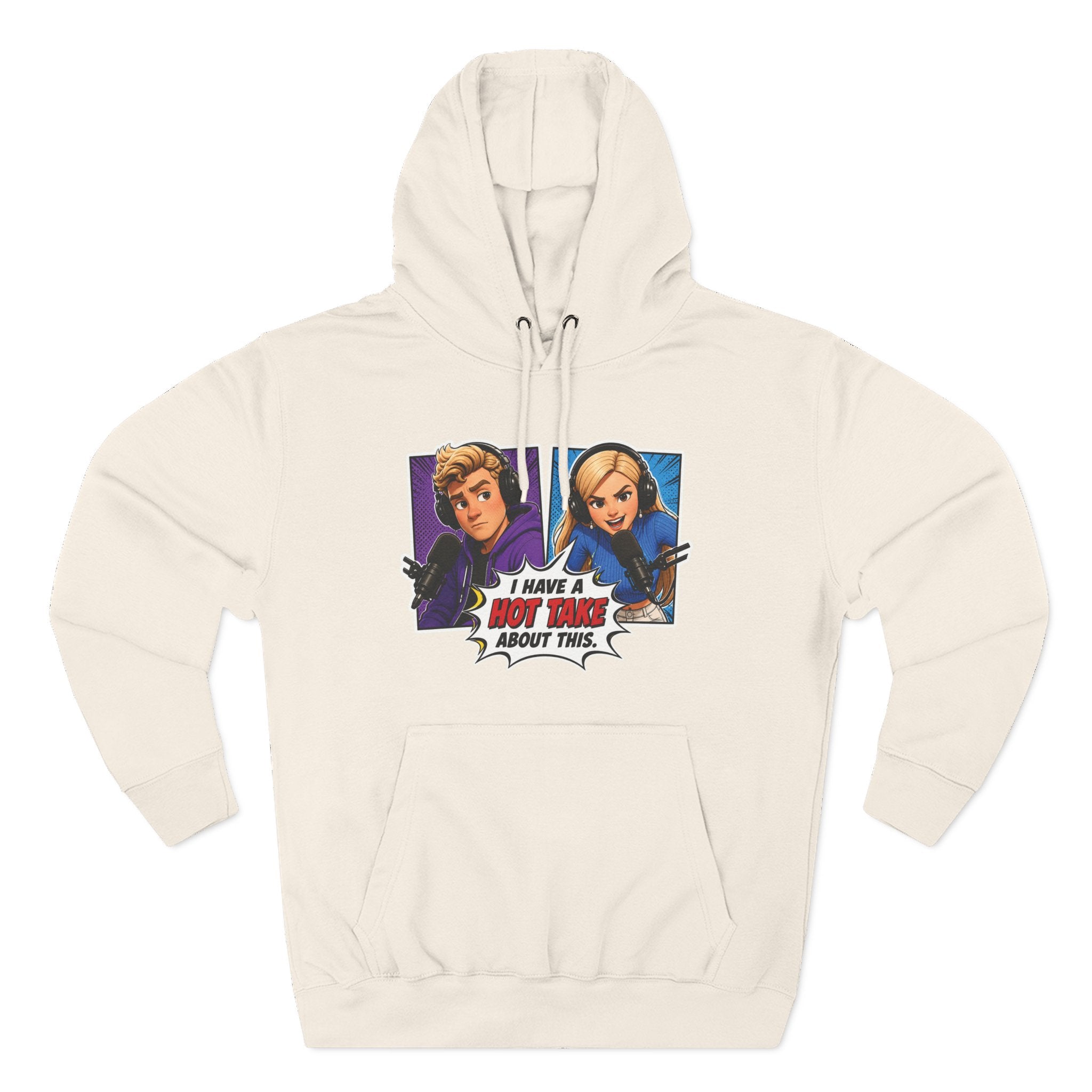 Comic Pop Art Hoodie — “I Have a Hot Take About This” Graphic Pullover