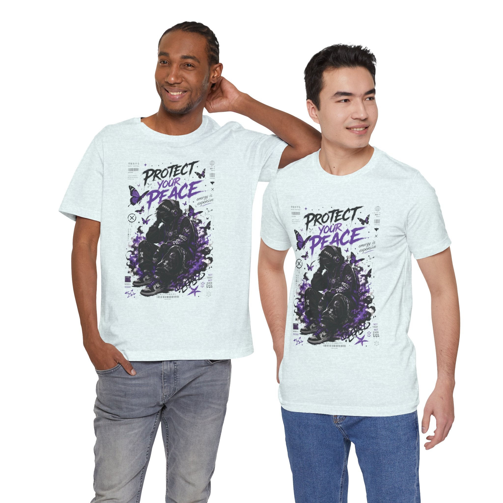 Protect Your Peace T-Shirt — Gothic Butterfly Graphic Tee