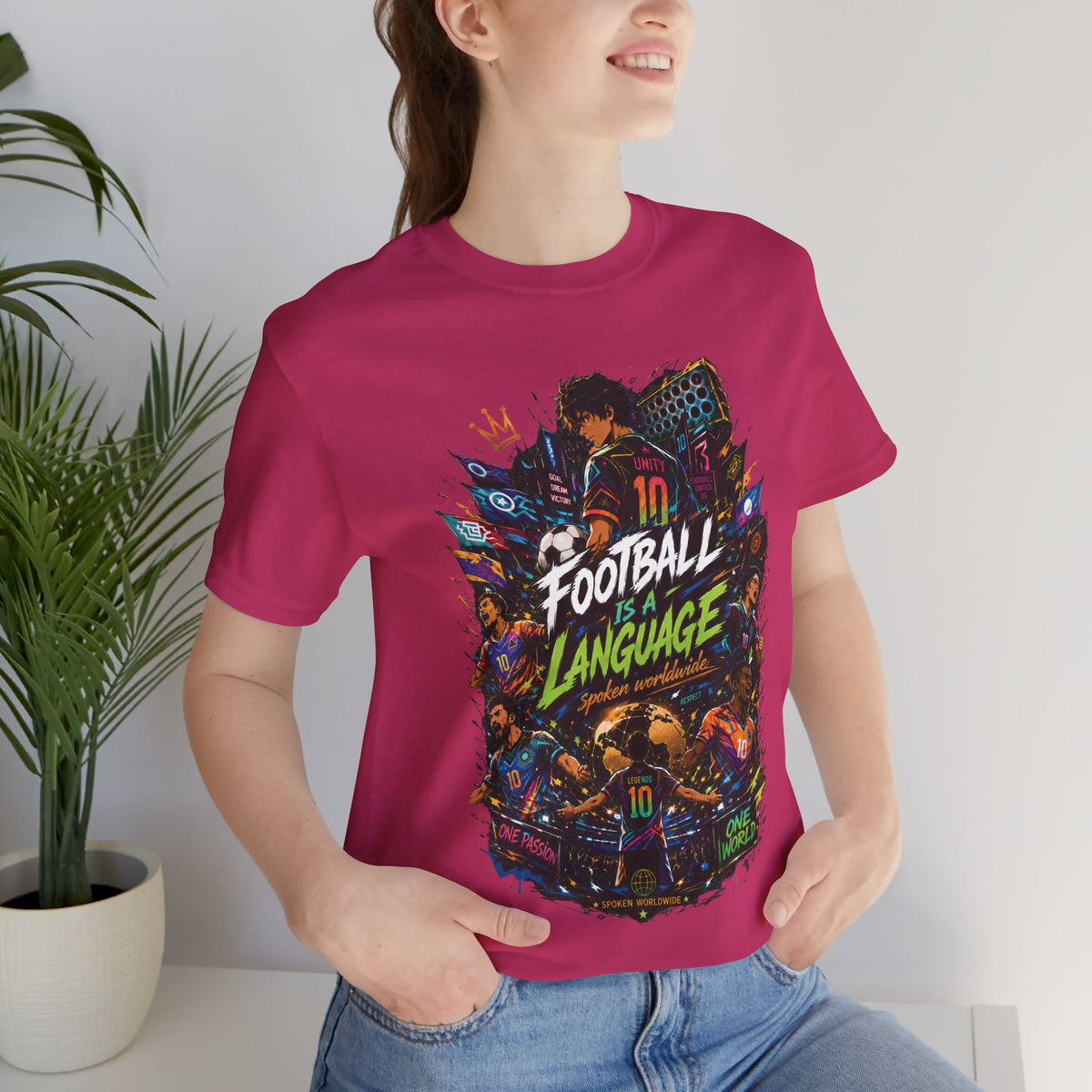 Football Is a Language Graphic T Shirt