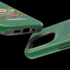 Happy Monster Magnetic Protective Phone Case Green