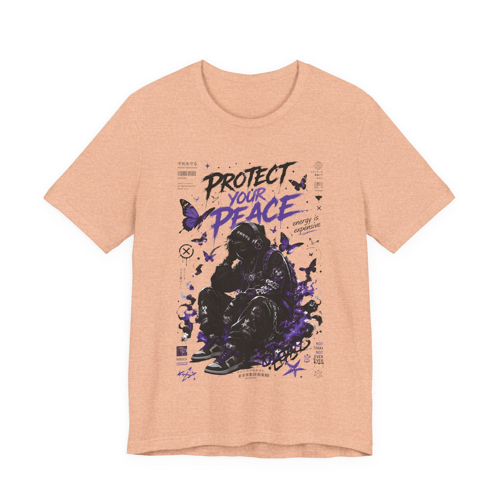 Protect Your Peace Gothic Butterfly Graphic T Shirt