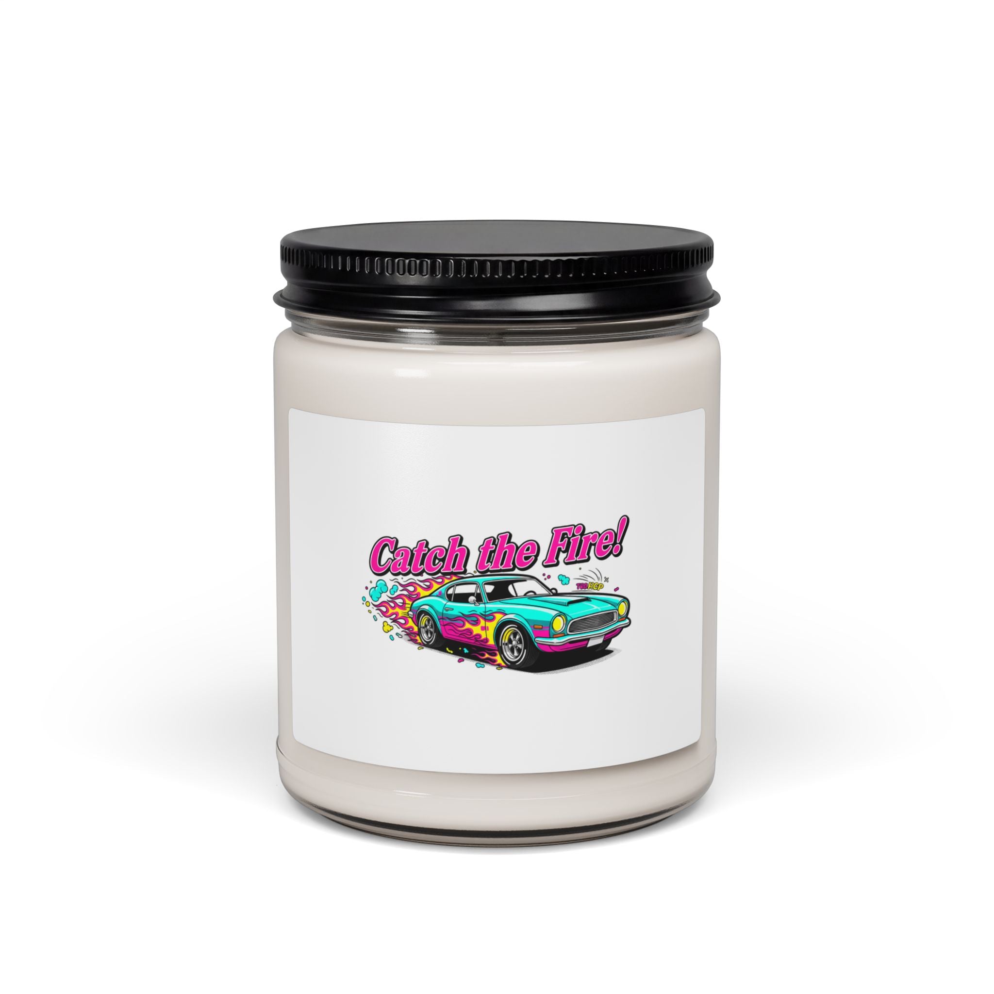 Retro Dragster Soy Wax Candle – Vintage Racing Car Design