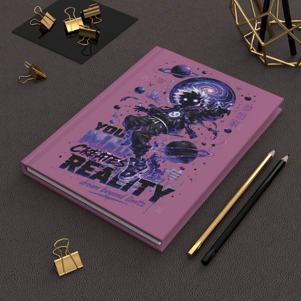 Dreamwalker Journal — "You Create Reality" Cosmic Hardcover Notebook
