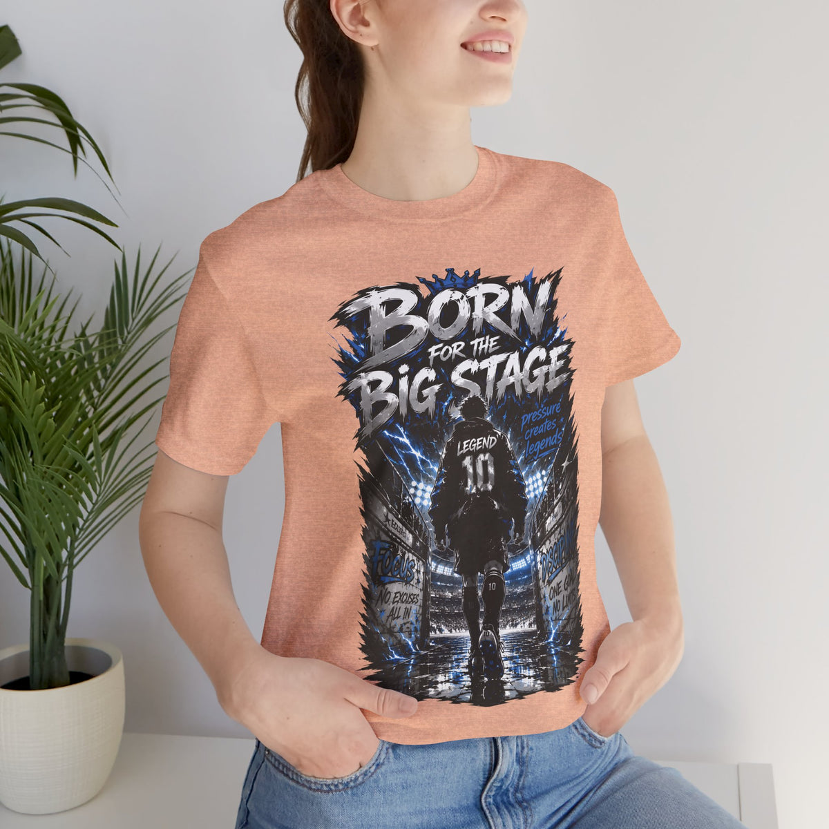 Born for the Big Stage Soccer Player T Shirt