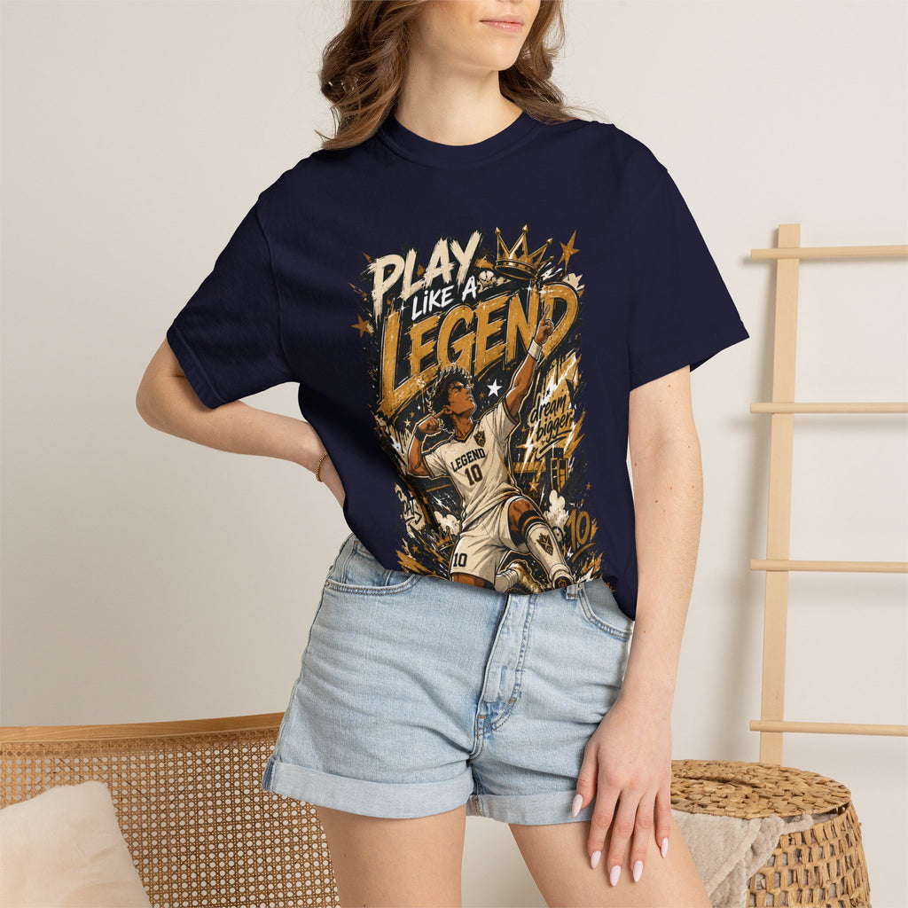 Play Like a Legend Soccer T-Shirt — Vintage Goal Celebration Graphic Tee