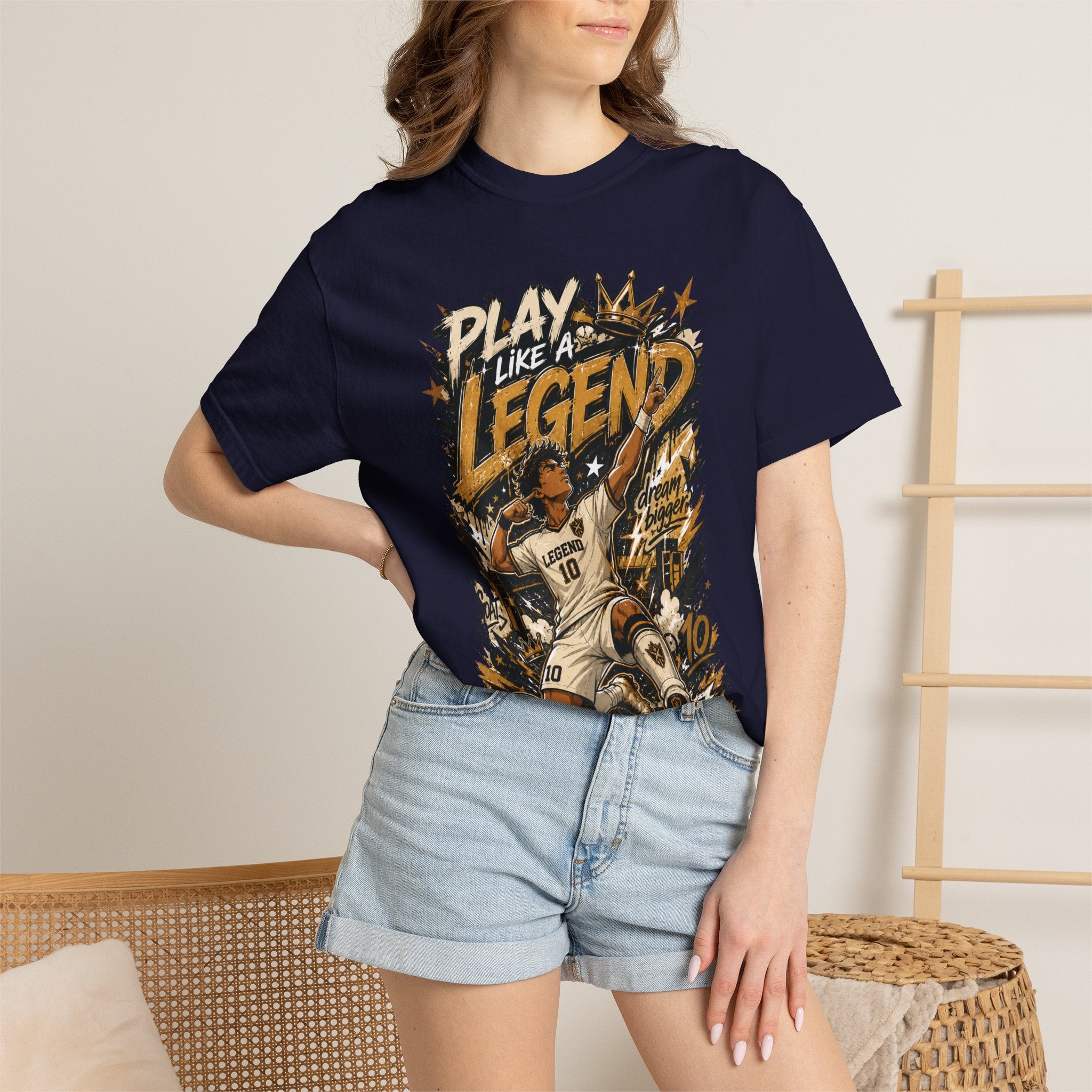 Play Like a Legend Soccer T-Shirt — Vintage Goal Celebration Graphic Tee