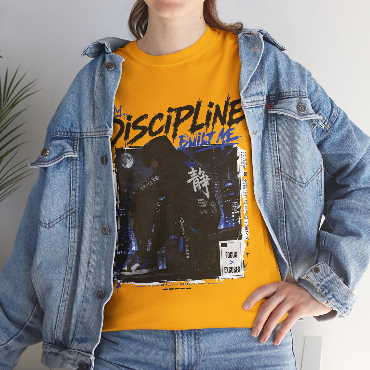 Discipline Built Me Anime Streetwear T Shirt