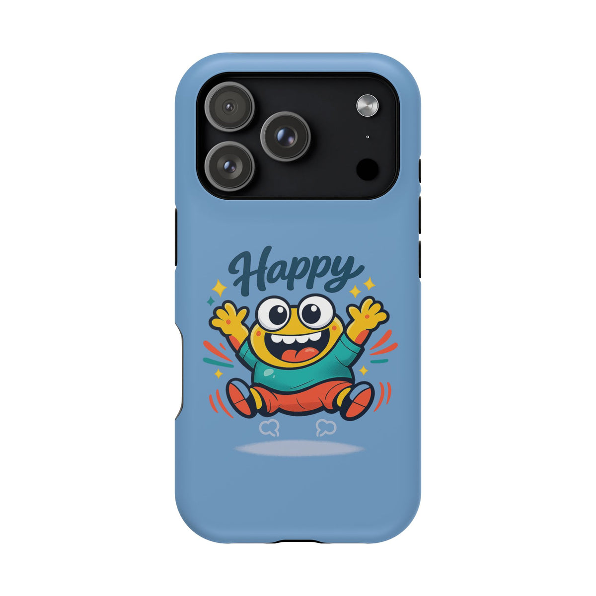 Happy Monster Magnetic Protective Phone Case Blue