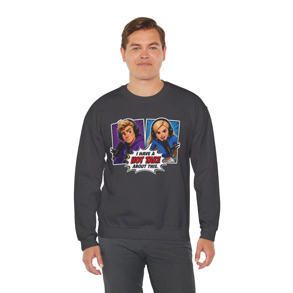 Hot Take Central I Have a Hot Take About This Pop Art Crewneck Sweatshirt
