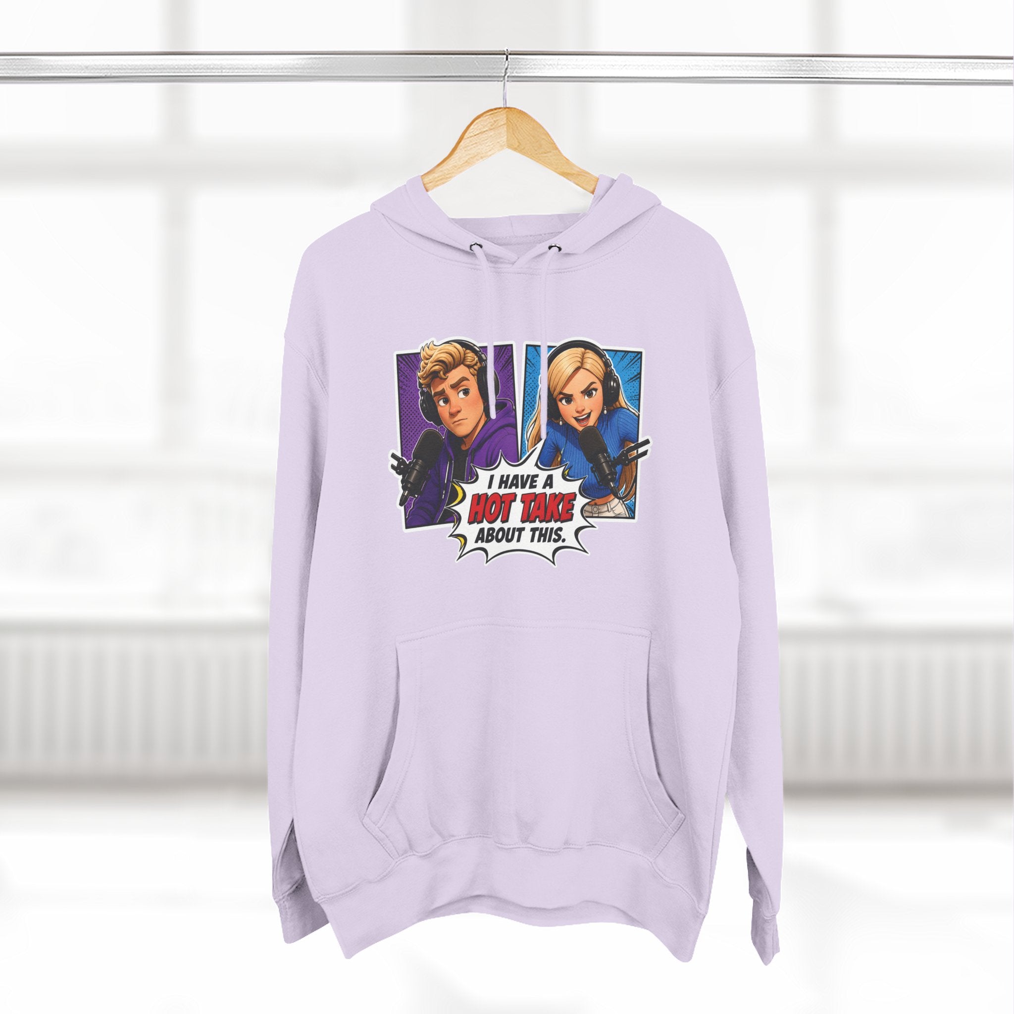 Comic Pop Art Hoodie — “I Have a Hot Take About This” Graphic Pullover