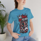 No Risk No Glory Soccer T-Shirt — Dynamic Football Player Graphic Tee