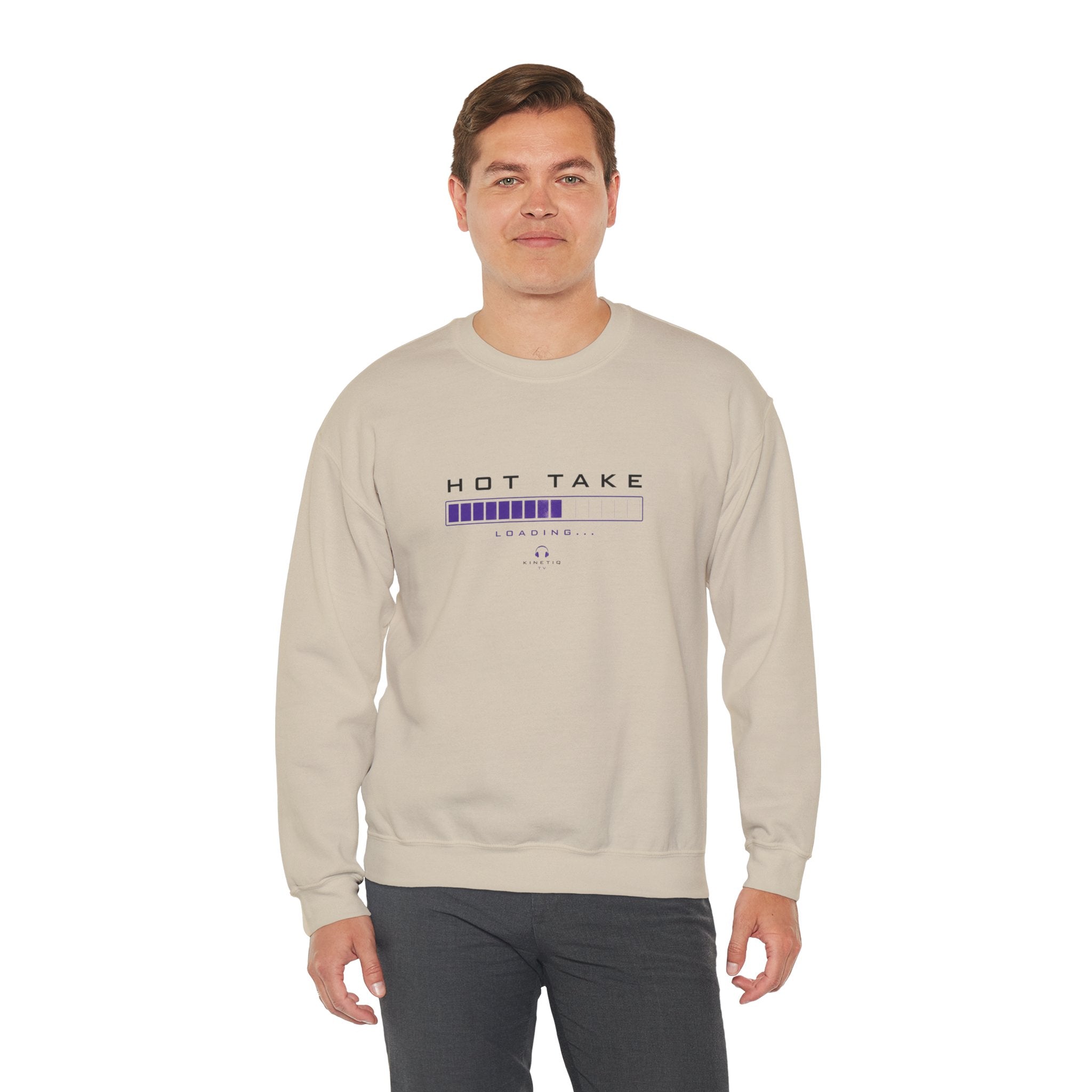 Hot Take Central Hot Take Loading Crewneck Sweatshirt