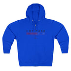Hot Take Loading Zip Hoodie — "HOT TAKE" Retro Progress Bar Zip Hoodie