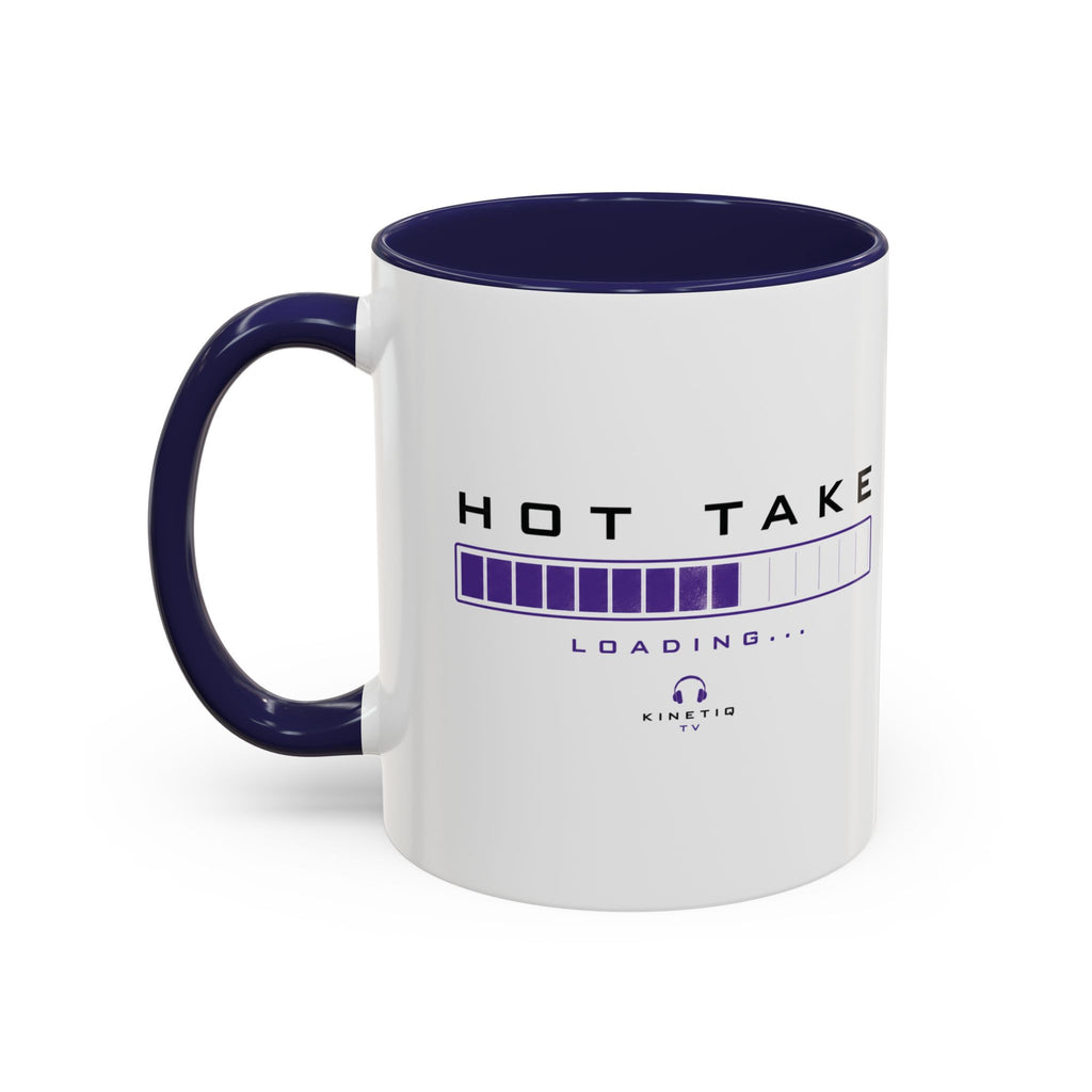 Accent Coffee Mug — "Hot Take Loading" Progress Bar Coffee Mug