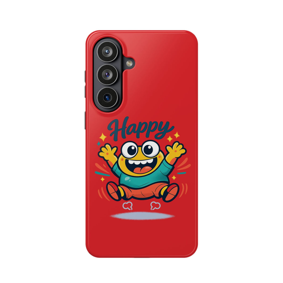 Happy Monster Magnetic Protective Phone Case Red