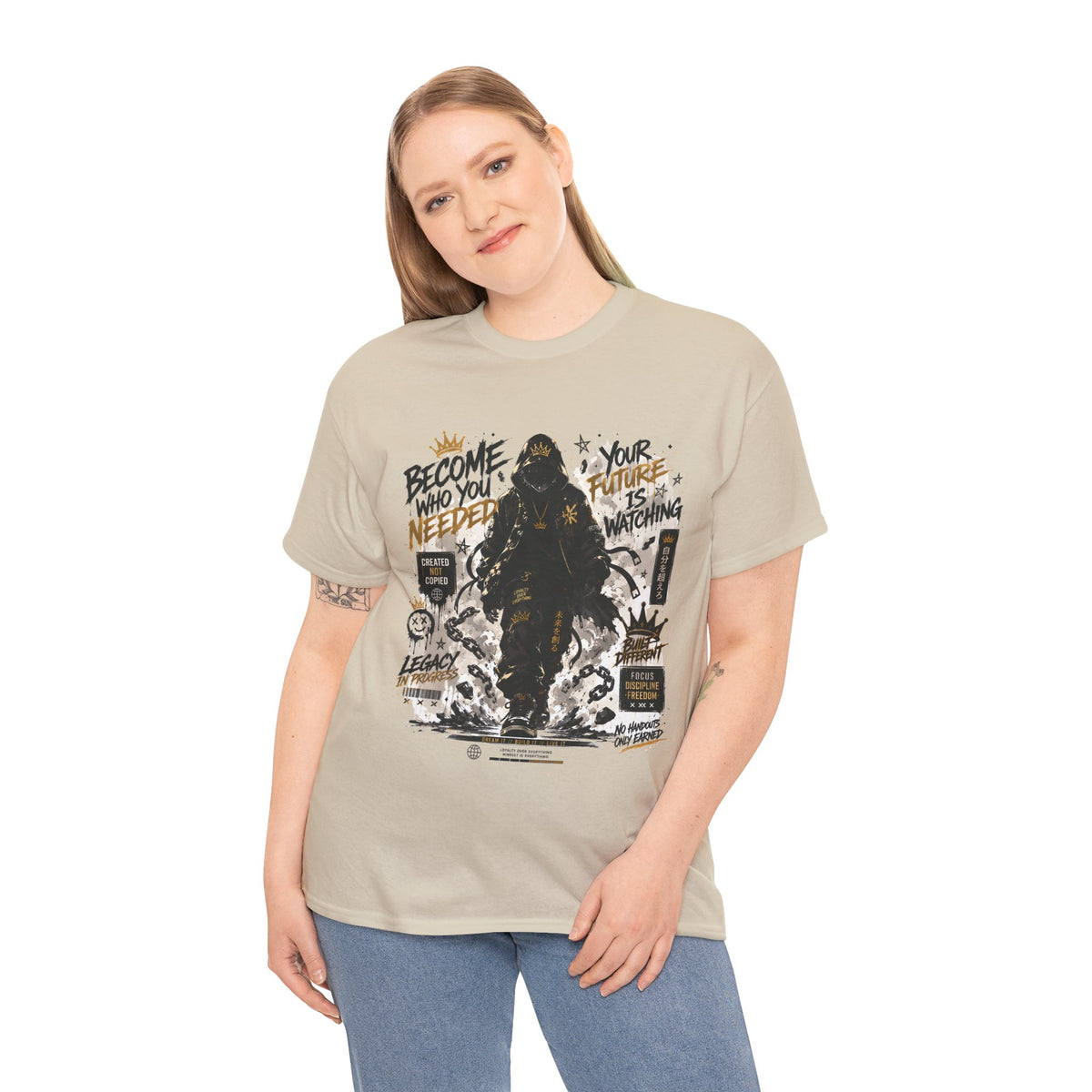 Become Who You Needed Inspirational Graphic T Shirt