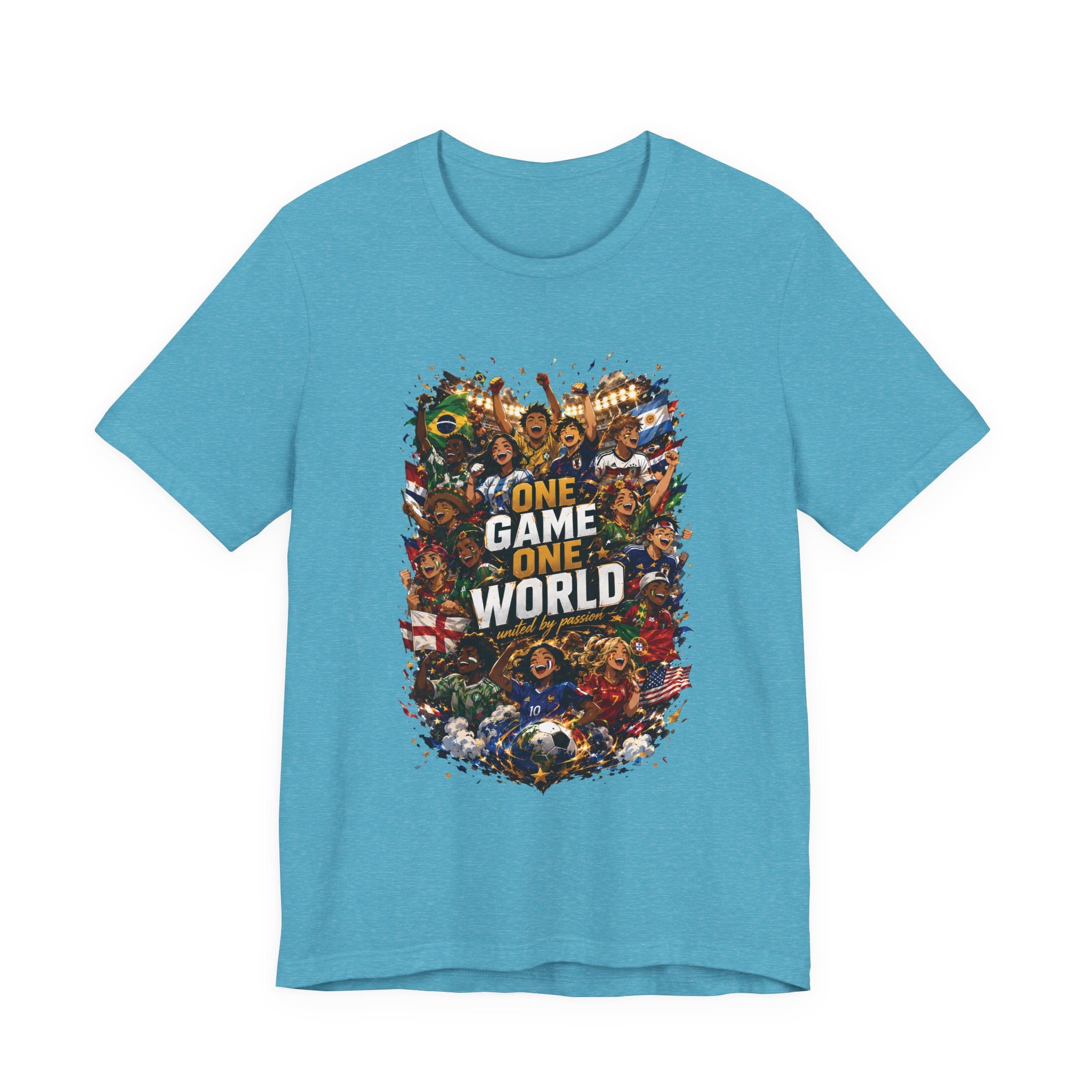 T-Shirt — 'One Game One World' Gamer Graphic Tee