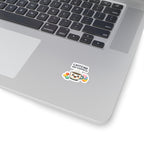 Caffeine and Kindness Sticker - Cute Coffee-Themed Decal