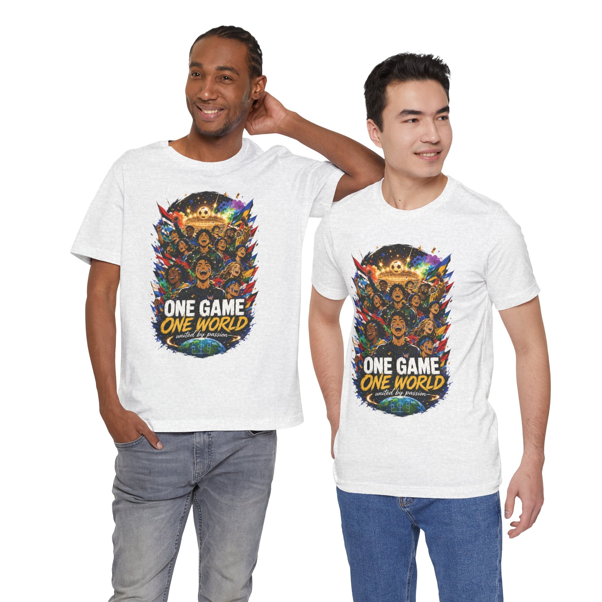 Soccer Graphic Tee - "One Game One World" Graphic T-Shirt