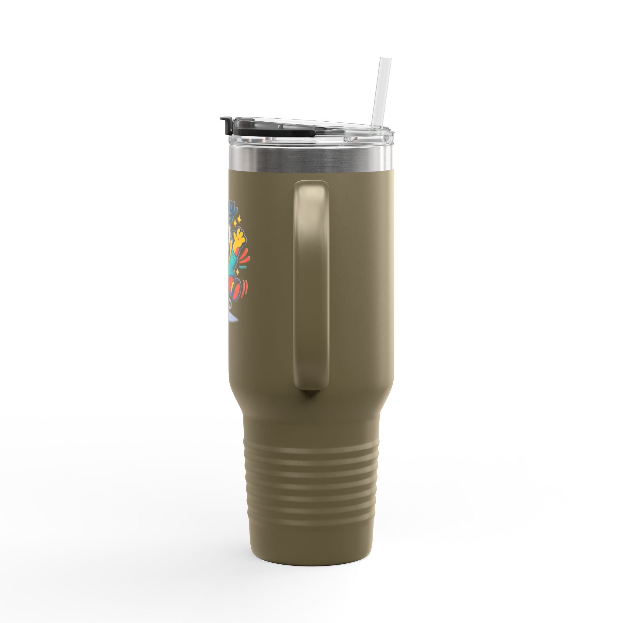 Happy Monster 40oz Insulated Travel Mug