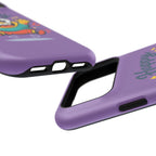 Happy Monster Magnetic Protective Phone Case Purple