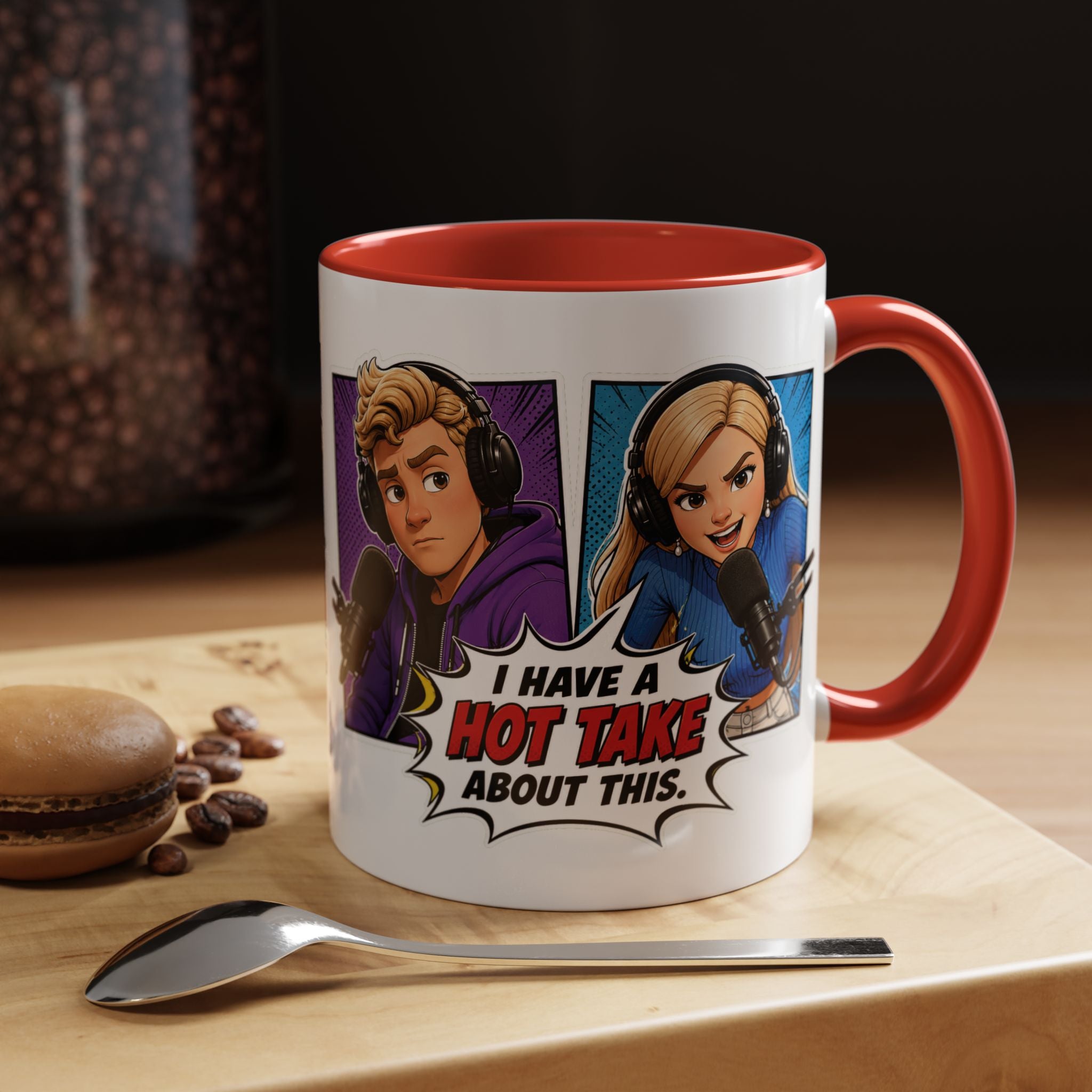 Jake And Emma Hot Take Coffee Mug — "I Have A Hot Take About This" Mug (11/15oz)