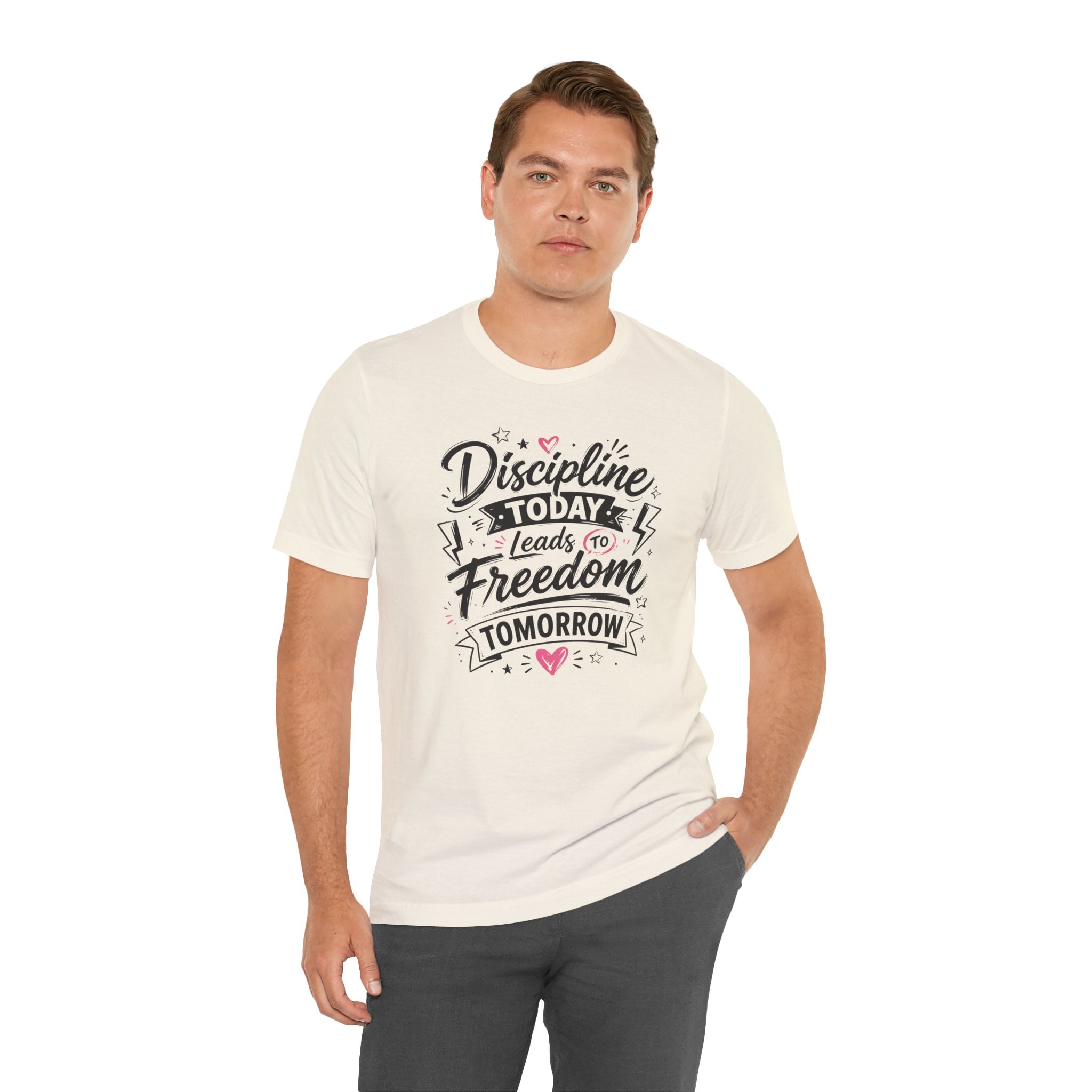 Discipline Today Leads to Freedom Tomorrow Tee — Motivational Fitness T-Shirt