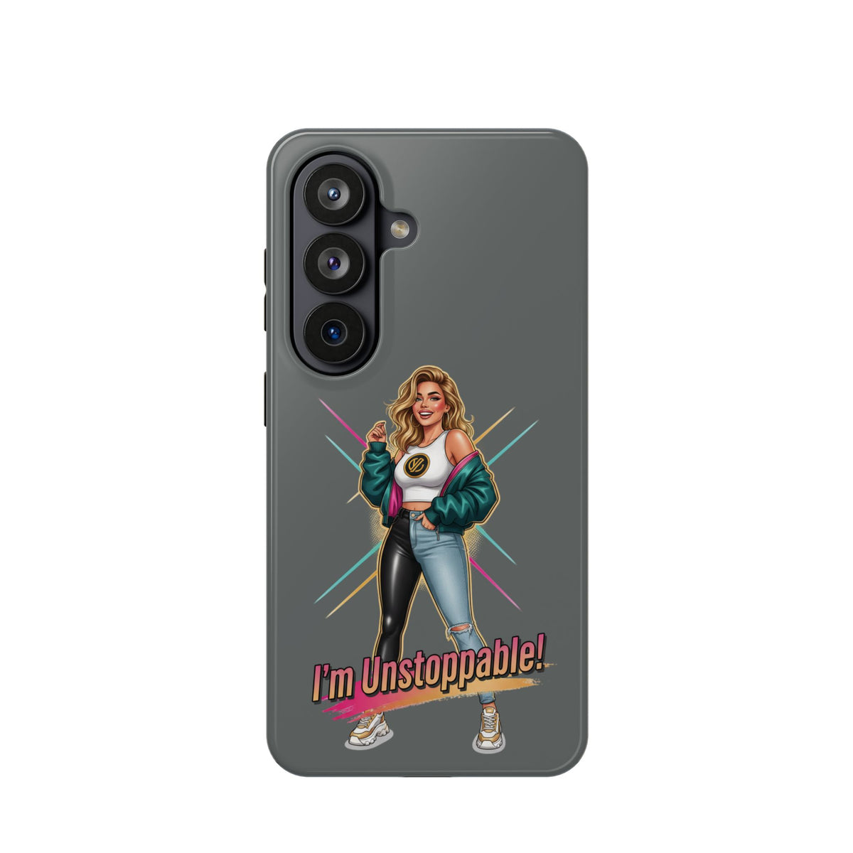 I'm Unstoppable Magnetic Protective Phone Case Gray