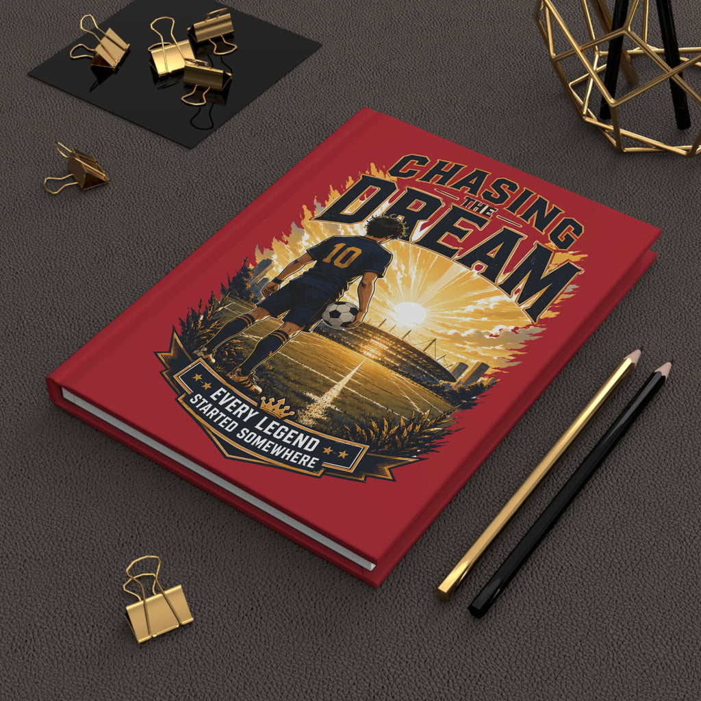 Chasing the Dream Soccer Journal – Personalized Player Number Notebook
