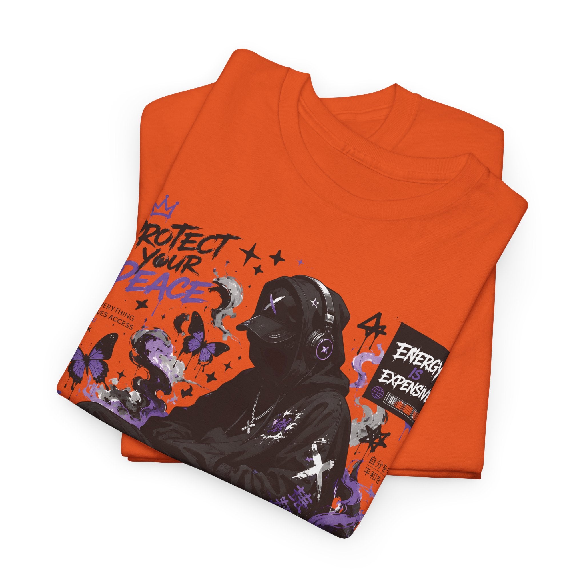 Peacekeeper Anime Graphic Tee — Purple Aesthetic Streetwear