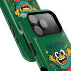 Happy Monster Magnetic Protective Phone Case Green