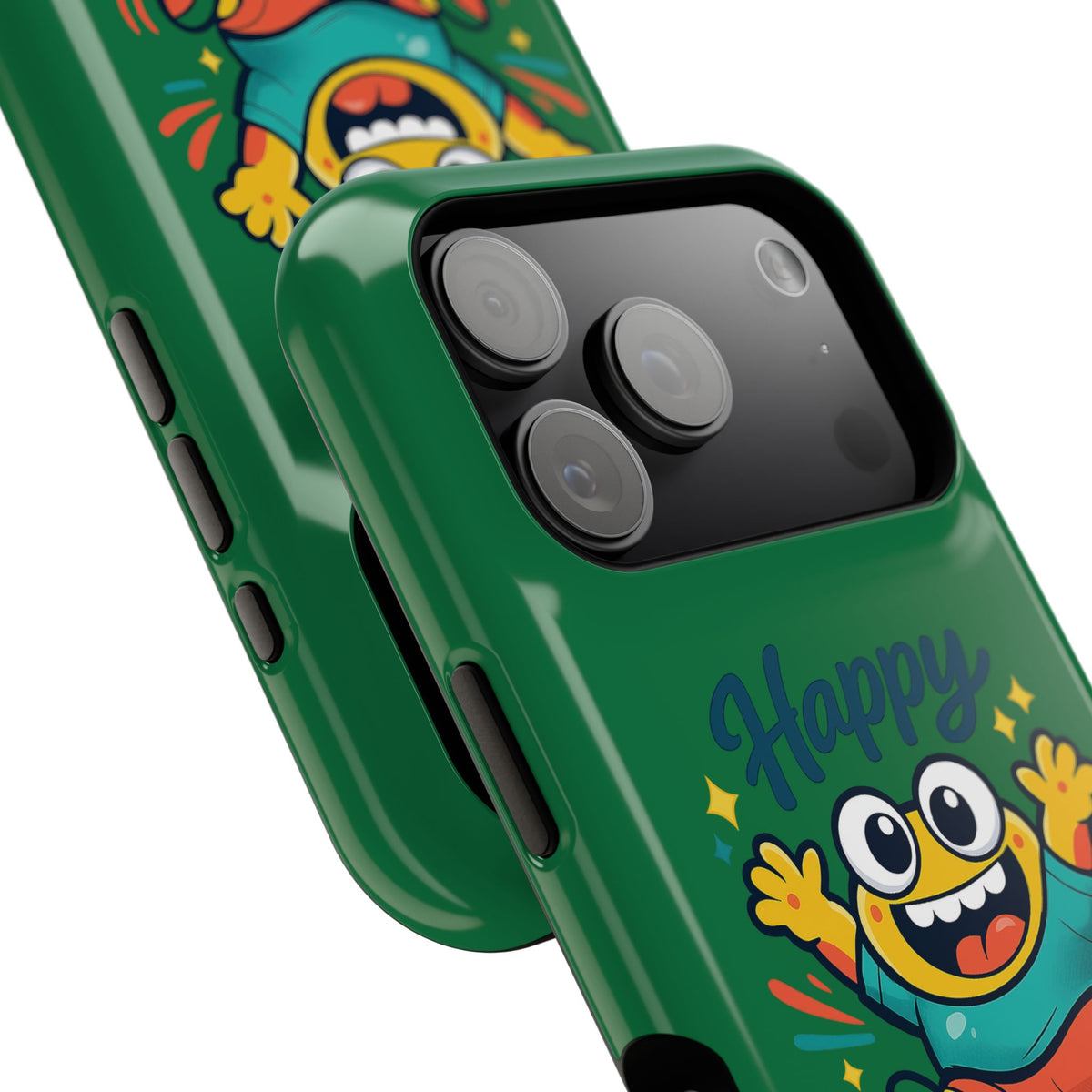 Happy Monster Magnetic Protective Phone Case Green