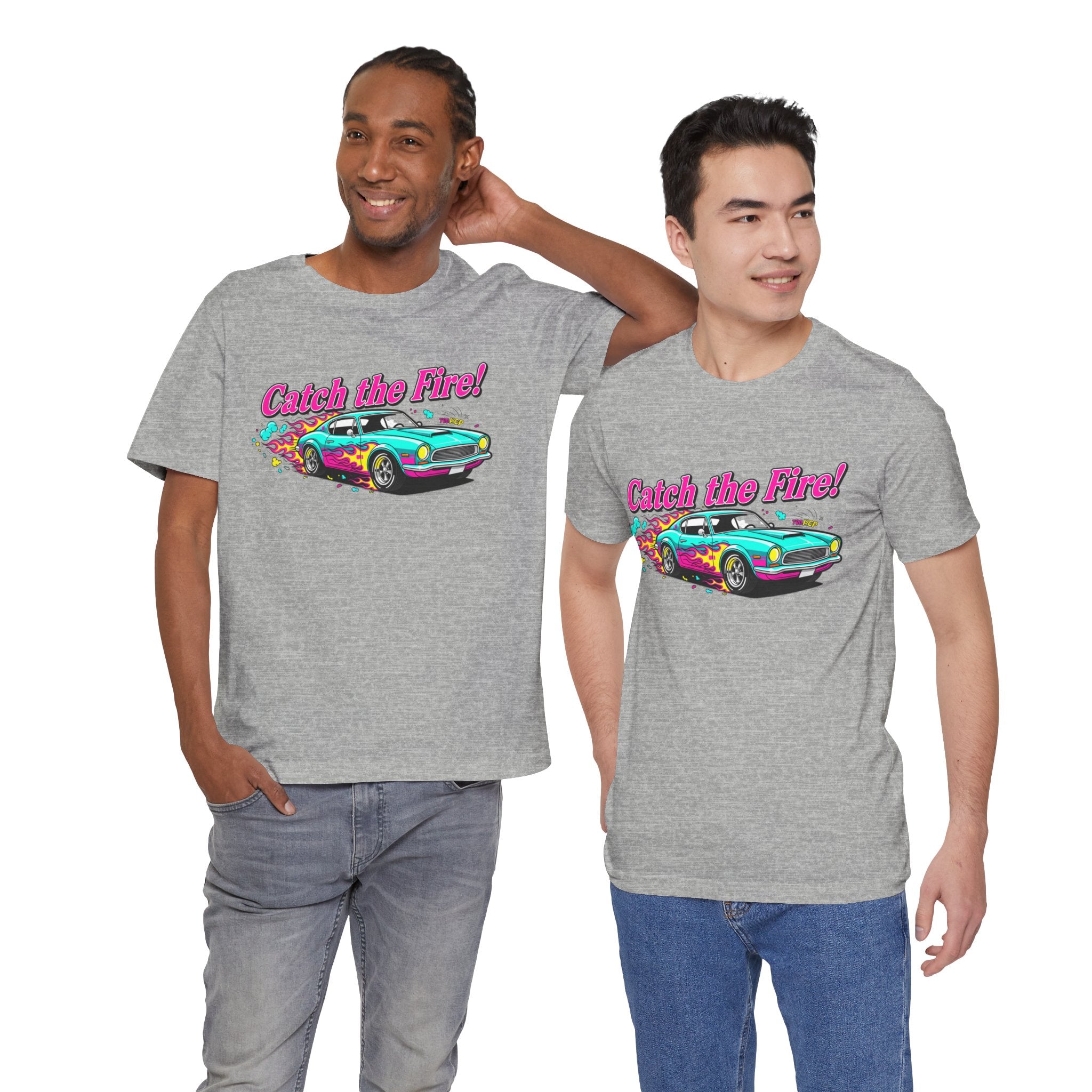 Retro Cartoon Dragster T-Shirt – Vintage Racing Flame Graphic Tee