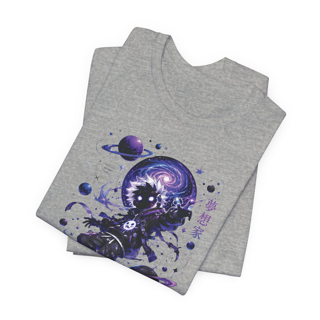 Astronaut Galaxy Tee — "Your Mind Creates Reality" Space Graphic T-Shirt